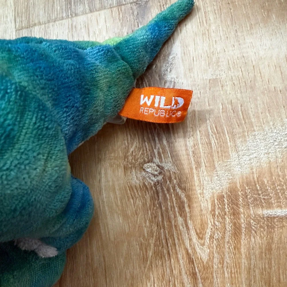 Wild Republic Dinosaur Plush Lot‎ T-Rex Brachiosaurus Triceratops 3 Piece Set